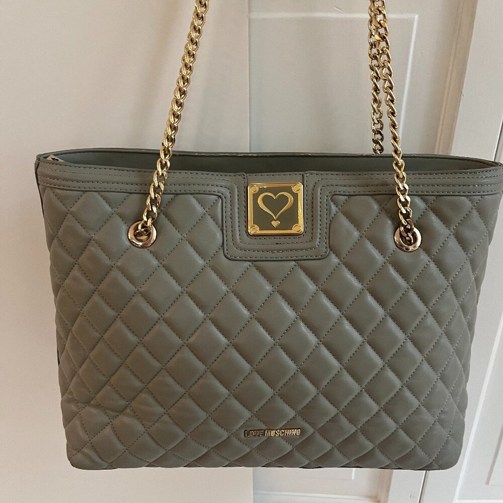 Love Moschino Quilted Tote